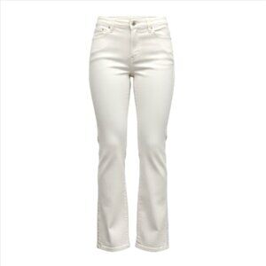Coldwater Creek Classic Fit Straight Leg Jeans Sz 4 (27x30.5) White #186B